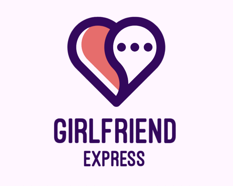 girlfriend express logo with the heart shape above and text below